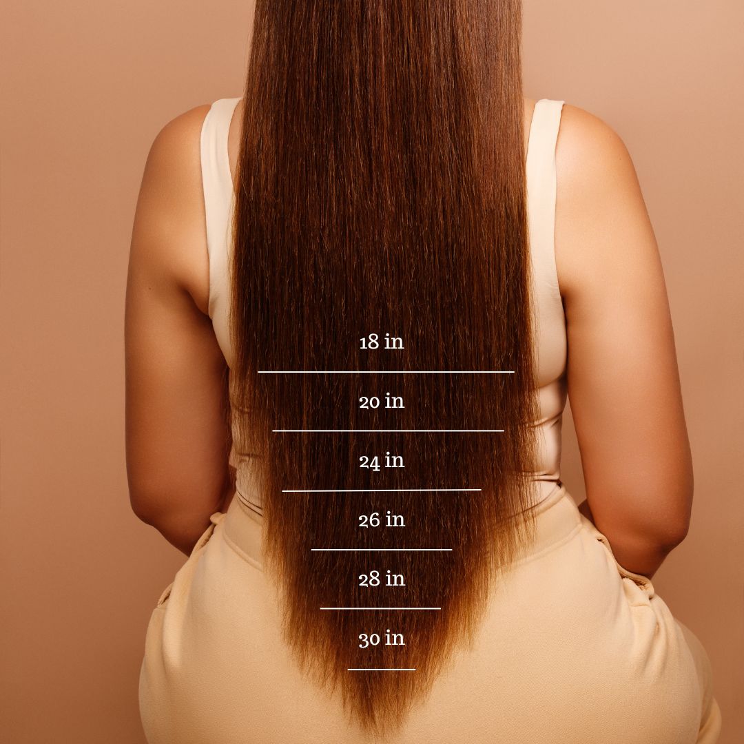 Wondering what is the perfect hair extension length for you? Here is a  handy comparison c…