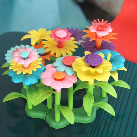 DIY Flower Garden Building Toys, Growing Flower Blocks Playset for