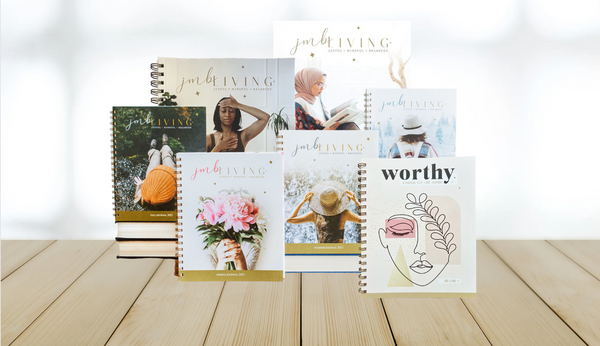 Collection of JMB Living Seasonal Guided and Self-Love Wellness Journals