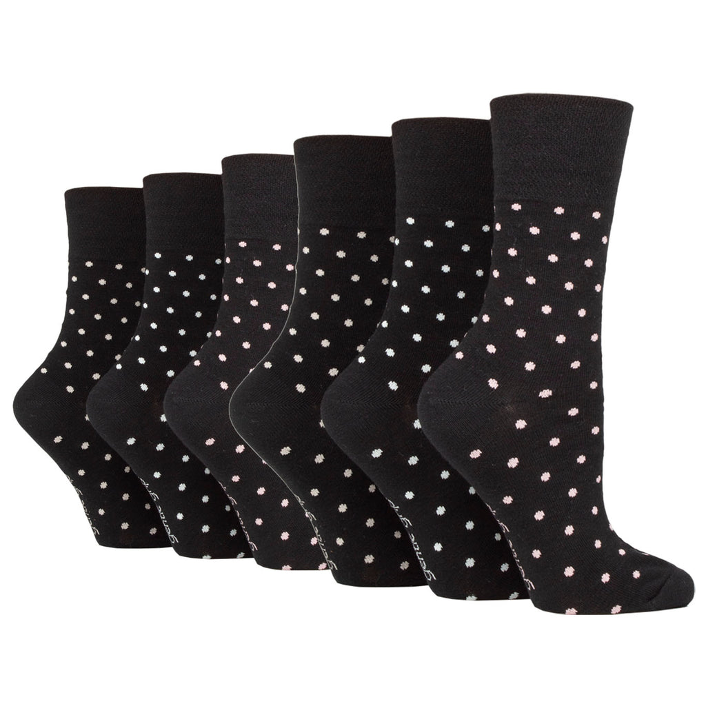 Monochrome Dotty Grippy Socks