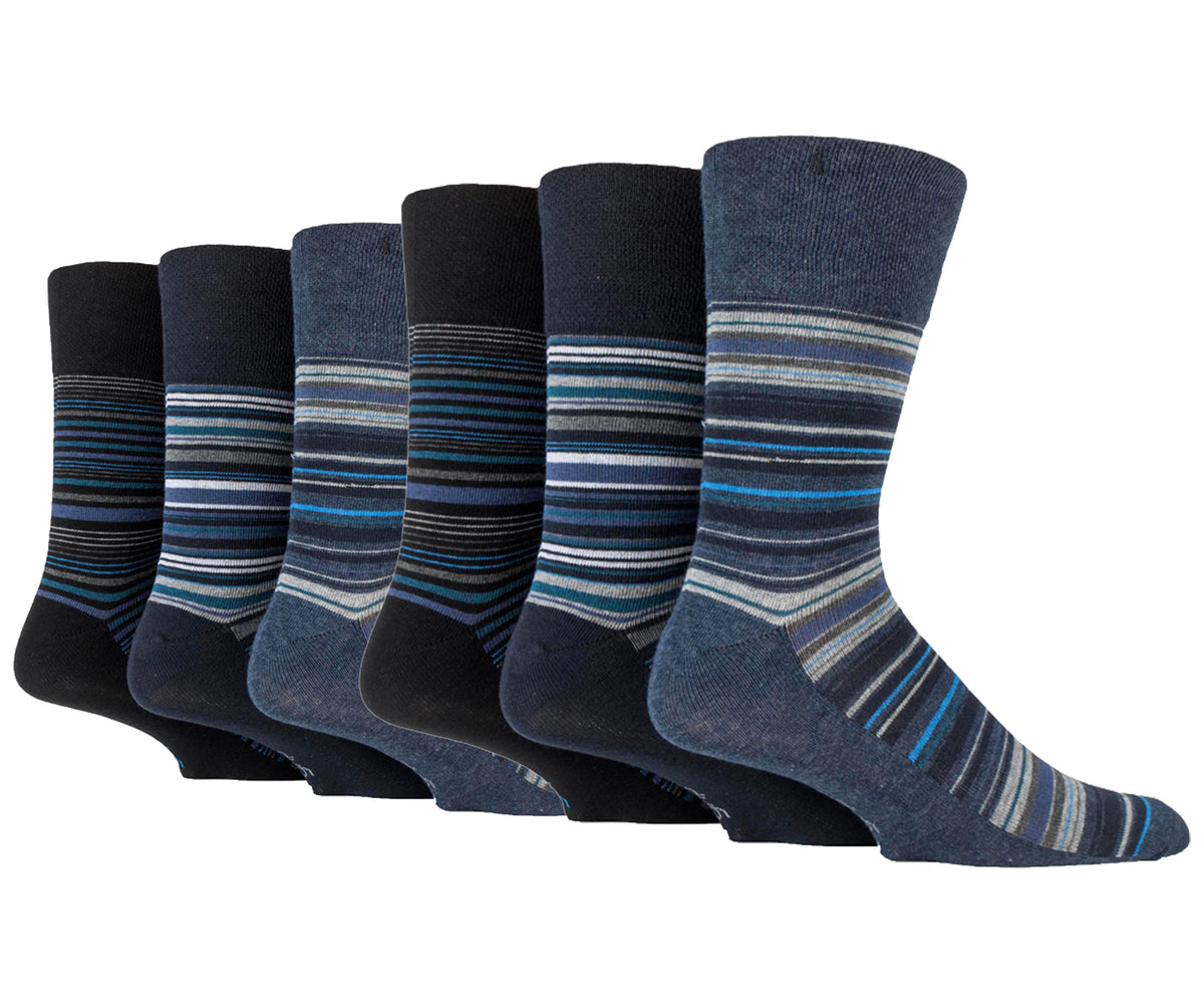 6 Pairs Mens Gentle Grip Cotton Socks – Gentle Grip UK