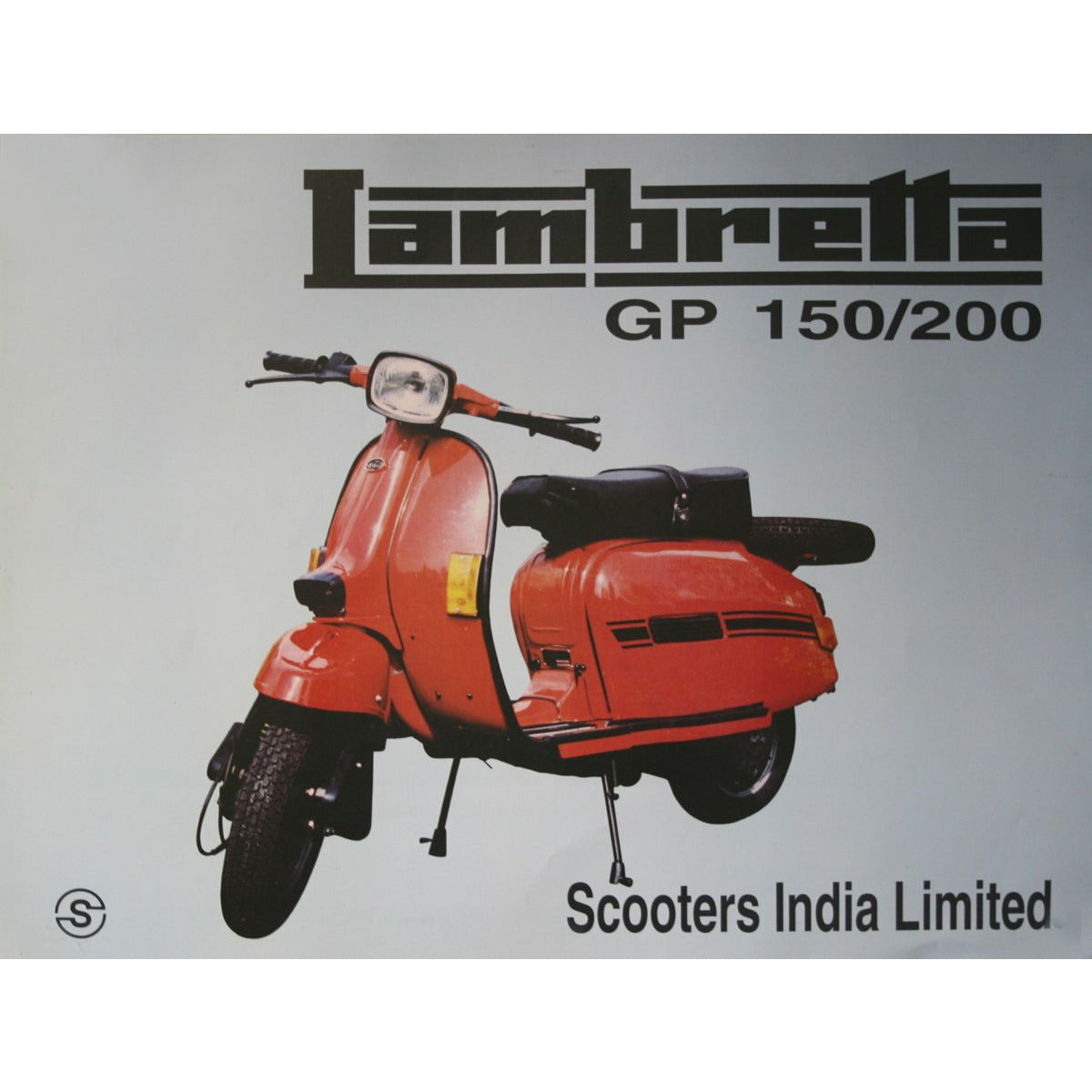 Gp150 0 Poster Original Scooters India Scooter Restorations