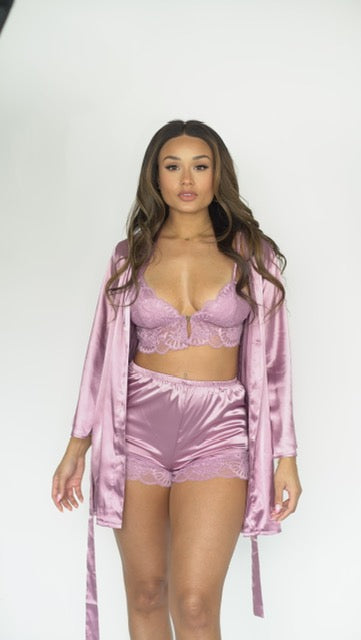 Angel Energy' Two piece satin skirt set – Essentials and Lace