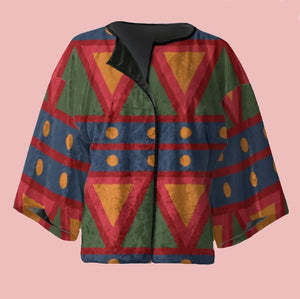 Tambor Velvet Designer Kimono Blazer - Made of Stories