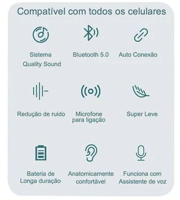 Fone Sem Fio Bluetooth