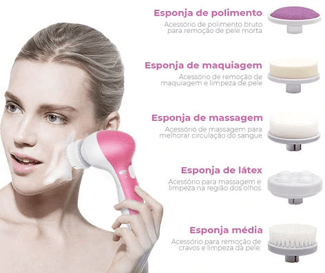 Escova de Limpeza e Esfoliação Facial