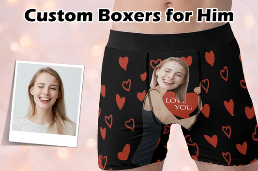 Custom Boxers with Face, Personalized Underwear with Photo, Face Boxer,  Photo Boxer Briefs, Design Gift for Boyfriend Gift for Husband – Astrocus