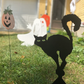 Halloween Cat Metal Yard Art - Garden Decoration