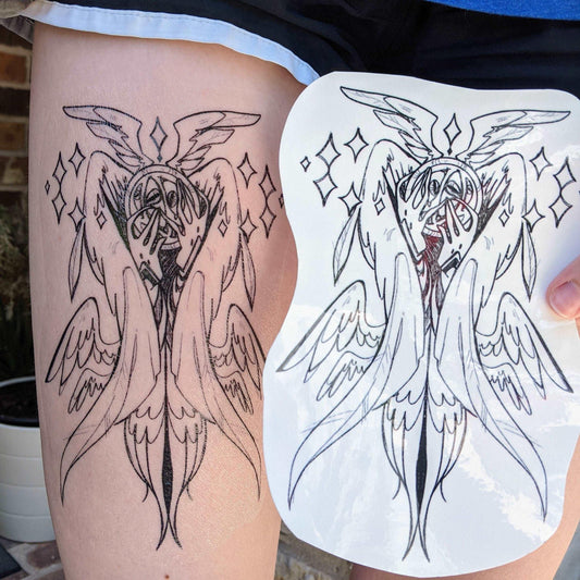 biblical angel tattoo