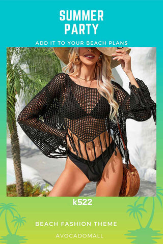 Black-Cover-Ups-for-Swimwear-Women-Bathing-Suit-Swim-Swimsuit-Coverup-Crochet-Front