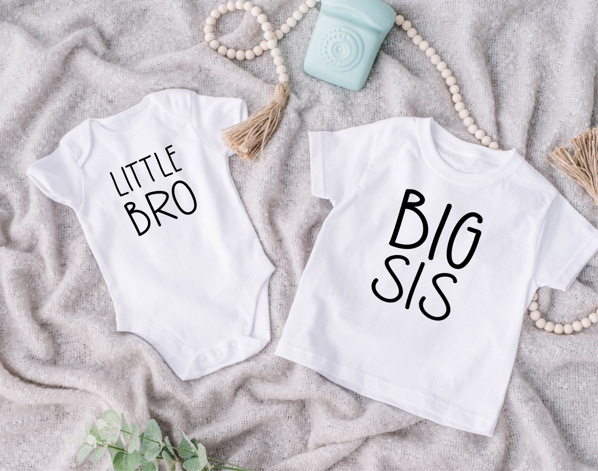 Kyst marxistisk Godkendelse Big Bro, Little Bro, Big Sis, Little Sis New Baby Announcement Shirts –  Live Luv Craft Co