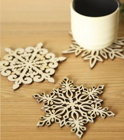 Laser-Cut Snowflake Ornaments