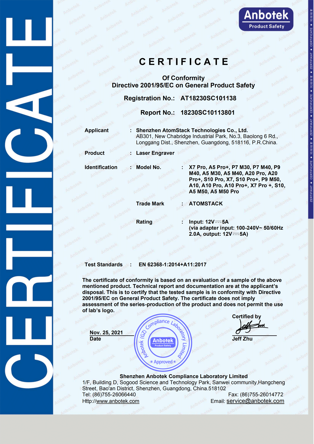 CELVD Certificate