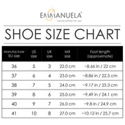 Emmanuela - handcrafted for you® Flache spitze Pantoletten aus Schwarze leder
