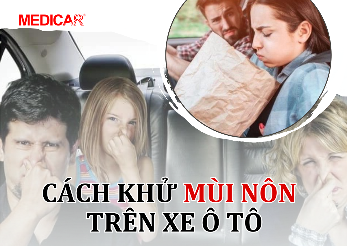 cách khử mùi nôn trên xe ô tô