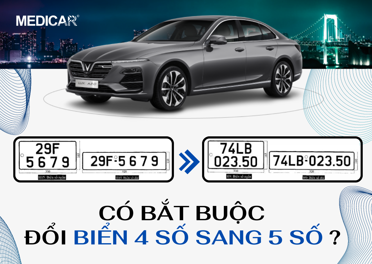 Có bắt buộc đổi biển 4 số sang 5 số