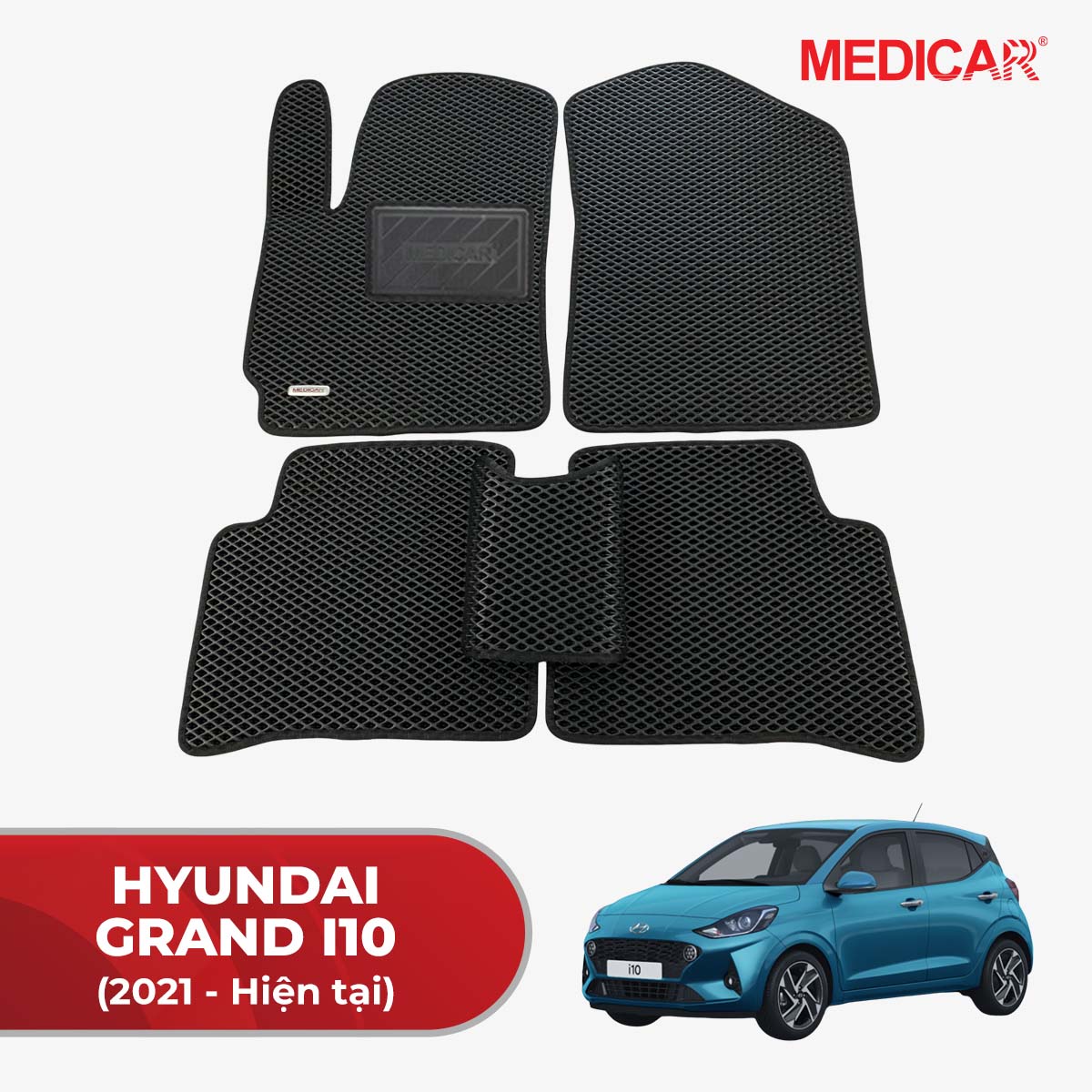 Thảm Lót Sàn Ô Tô Hyundai Grand I10 (10/2021-Hiện tại) – Medicar ...