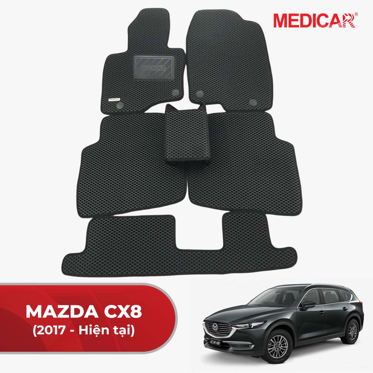 Thảm Lót Sàn Ô Tô Mazda CX-8 (2017-Hiện tại) – Medicar-Vietnam