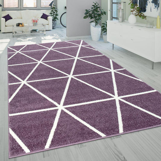 Geometric Modern Living Room Rug – Living and Home