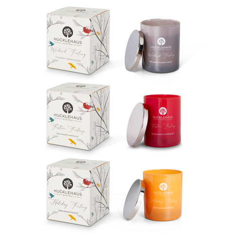 HUCKLEHAUS soy wax, scented candle set