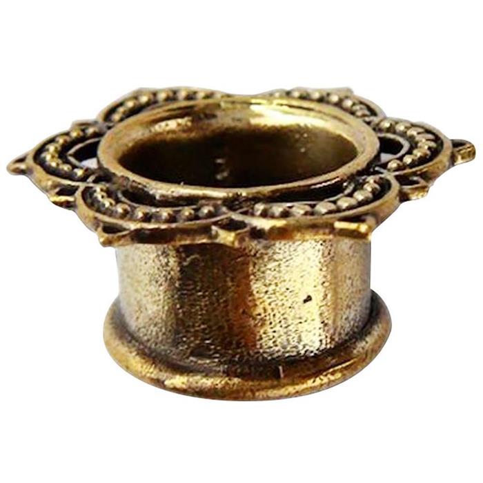 Brass+Tunnel+Lotus+Blume+antique+Finish+gold+Plug