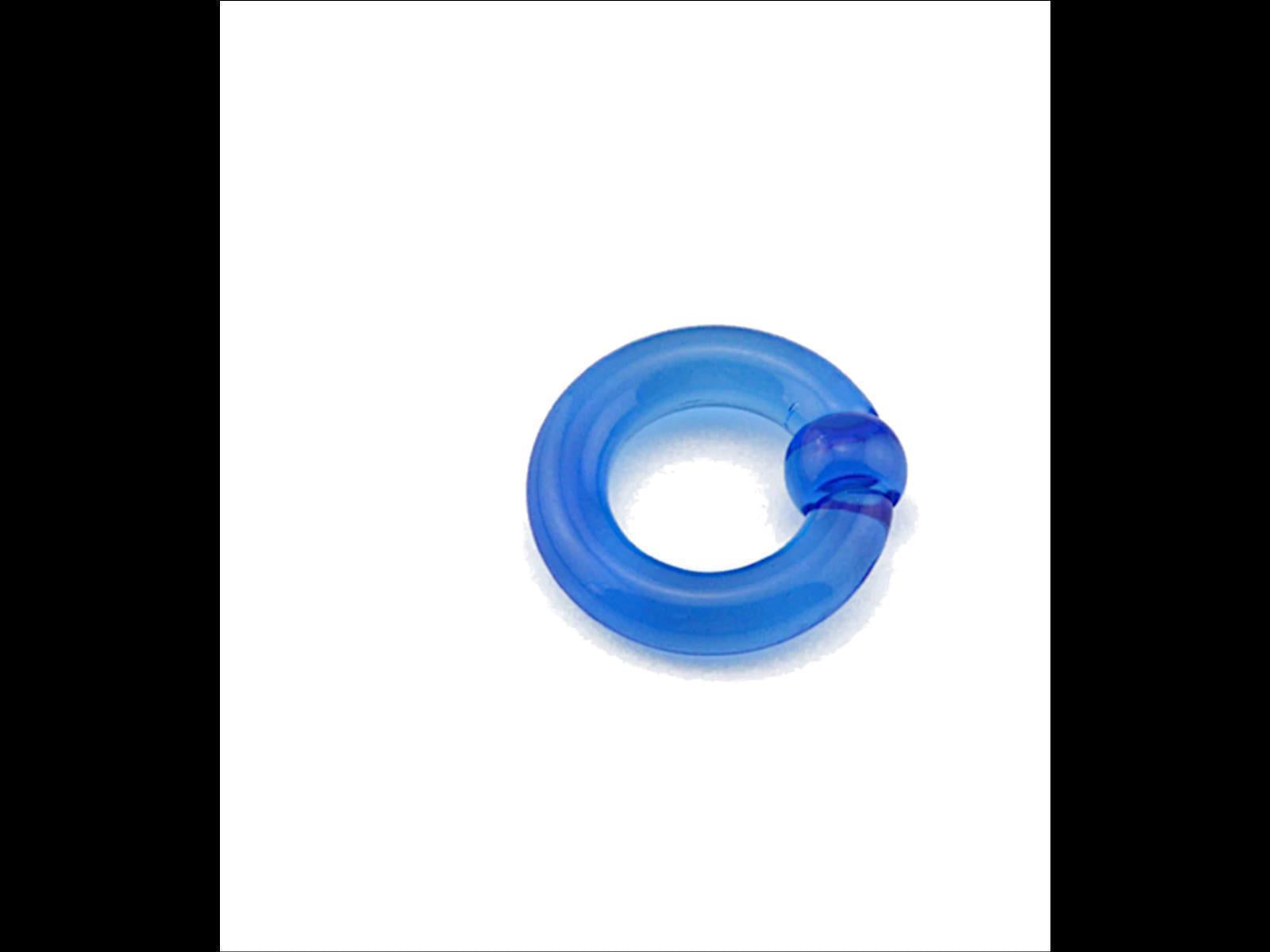 Ball+Closure+Piercing+Klemmkugel+Ring+blau+Acryl