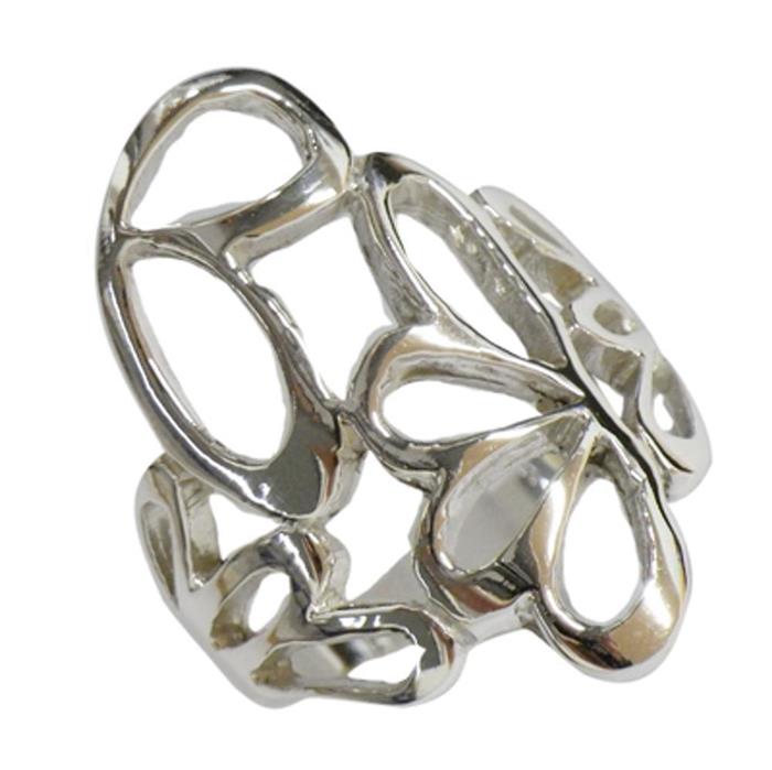 Silberring+filigran+Bögen+glänzend+Ring+aus+925er+Sterling+Silber+Damen+Silberschmuck+Ringe
