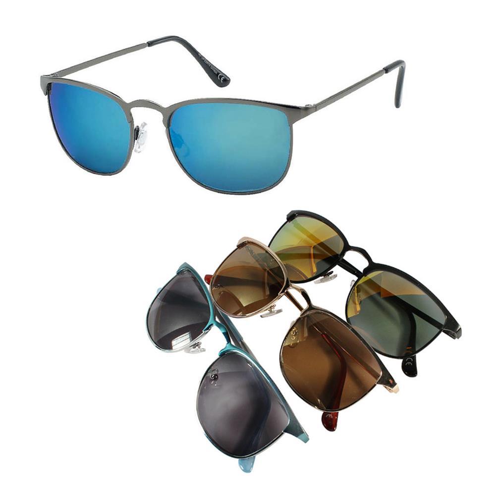 Sonnenbrille++Retro+Metallrahmen+Brille+getönt+verspiegelt+400+UV+unisex