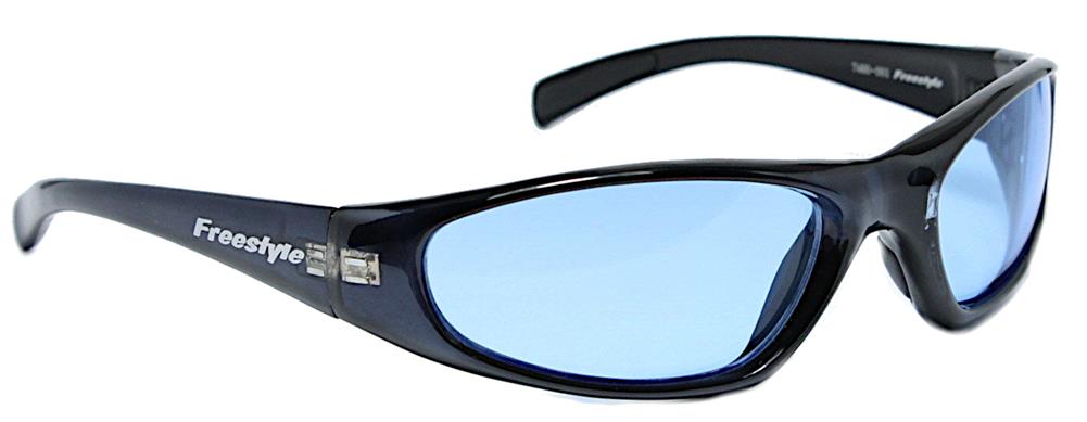Sonnenbrille+400+UV+Freestyle+Markenbrille+sportlich+blau+getönt+Silikonauflagen
