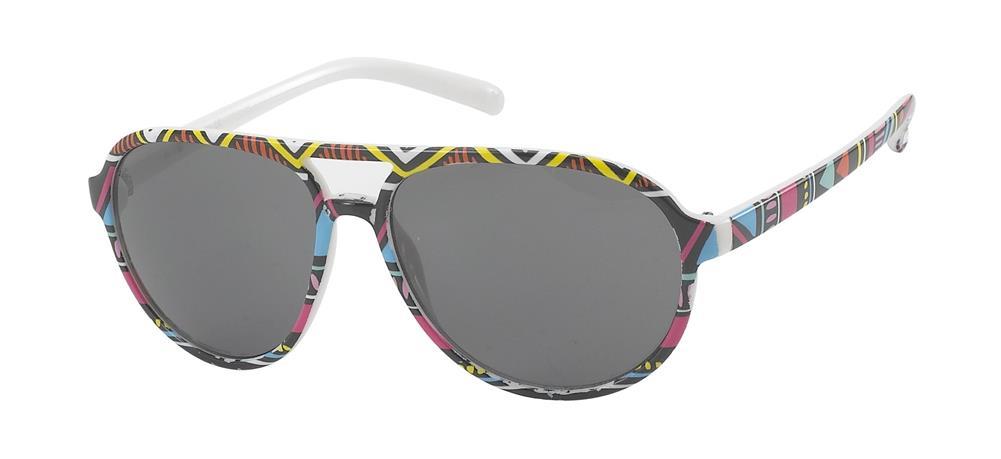 Sonnenbrille+Damen+Designer+Brille+getönt+400UV+Pop+Art+Muster+Pilotenbrille