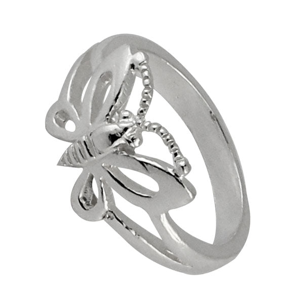 Silberring+Punkte+Schmetterling+11+mm+925+Sterling+Silber+Designer+Ringe+Schmuck