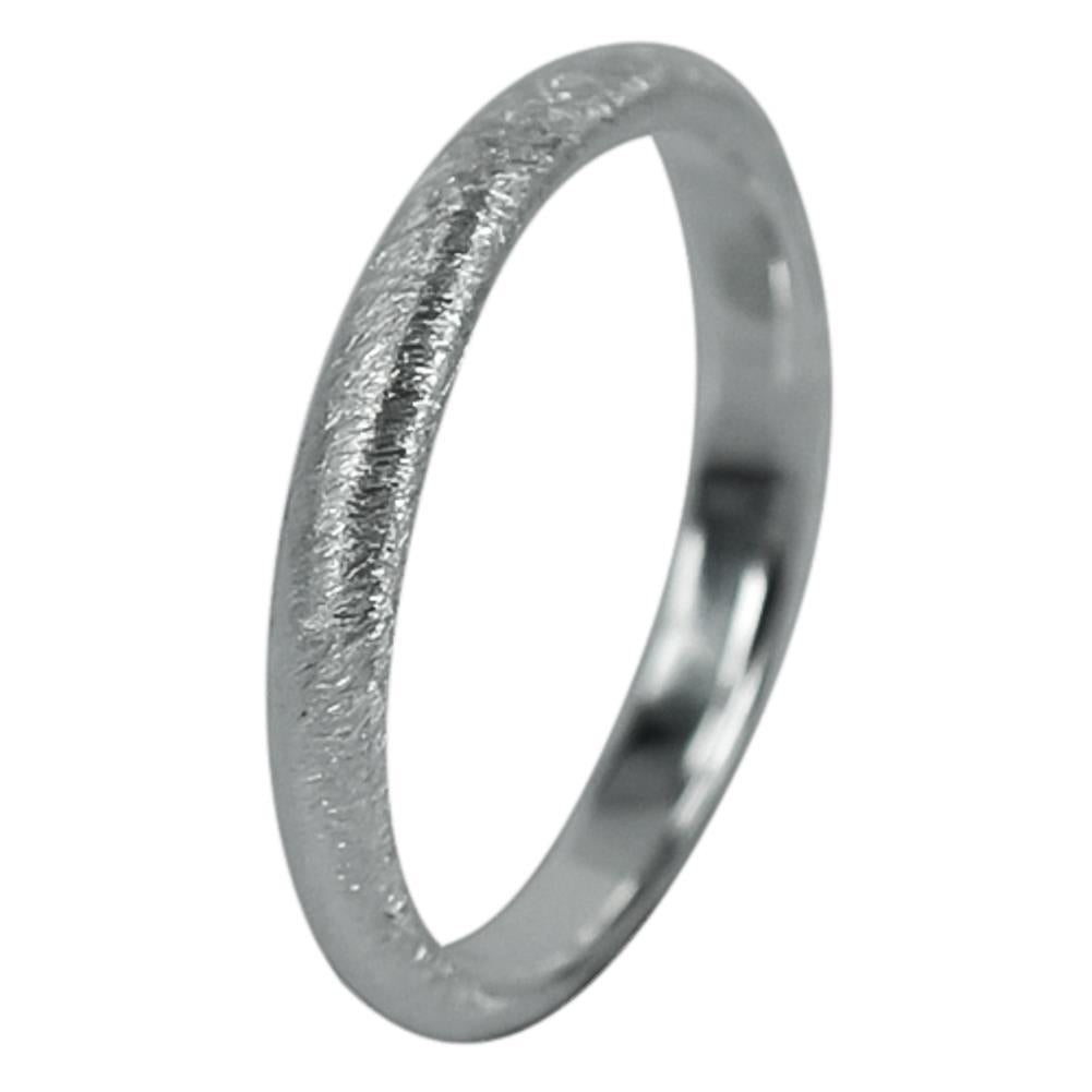Silberring+rau+gebürstet+Band+Ring+925er+Sterling+Silber+Damen+Schmuck