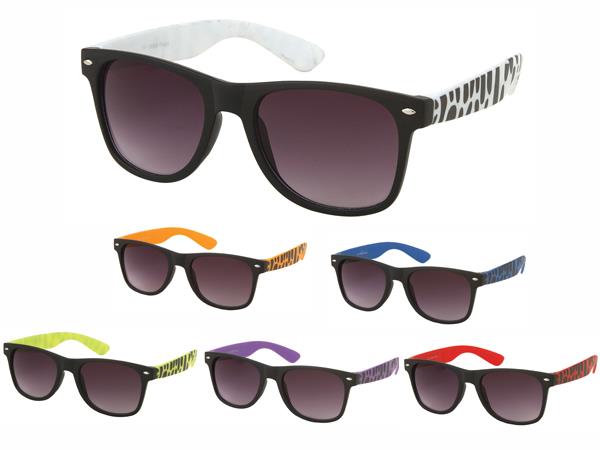 Sonnenbrille+Zebra+Kleckse+Unisex+Nerd+Brille+dunkel+getönt+400+UV++Farben
