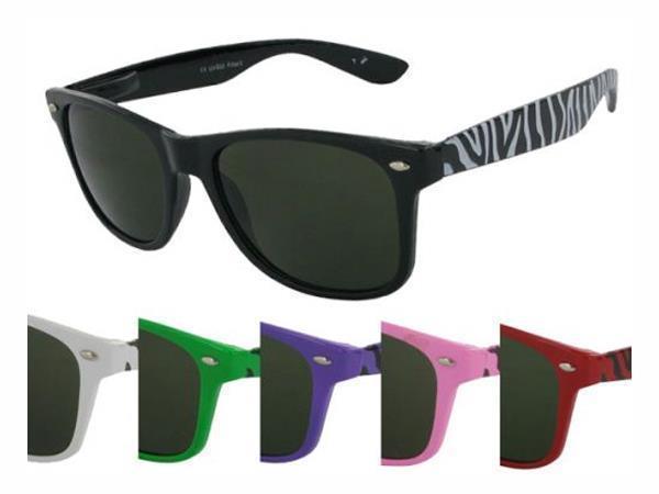 Sonnenbrille+Zebra+Unisex+Nerd+Brille+dunkel+getönt+400+UV++Farben