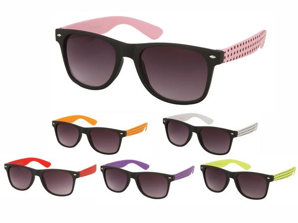 Sonnenbrille+Punkte+Unisex+Nerd+Brille+dunkel+getönt+400+UV++Farben