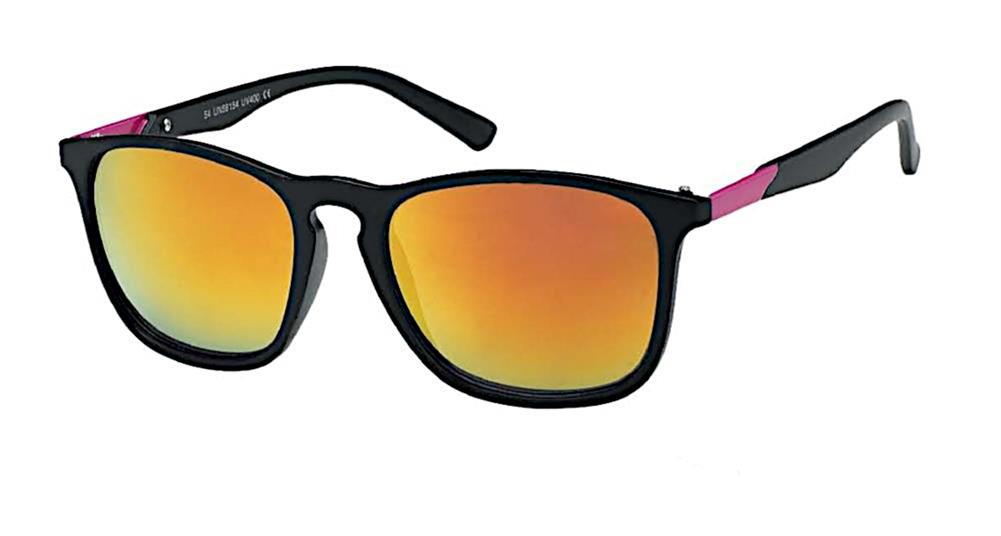 Sonnenbrille+Designer+Retro+schwarz+Brille+Scharnier+bunt+verspiegelt+400+UV+unisex