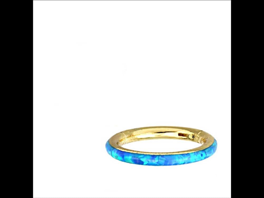 Klapp+Segment+Ring+Piercing+Edelstahl+blau+Opal+unten