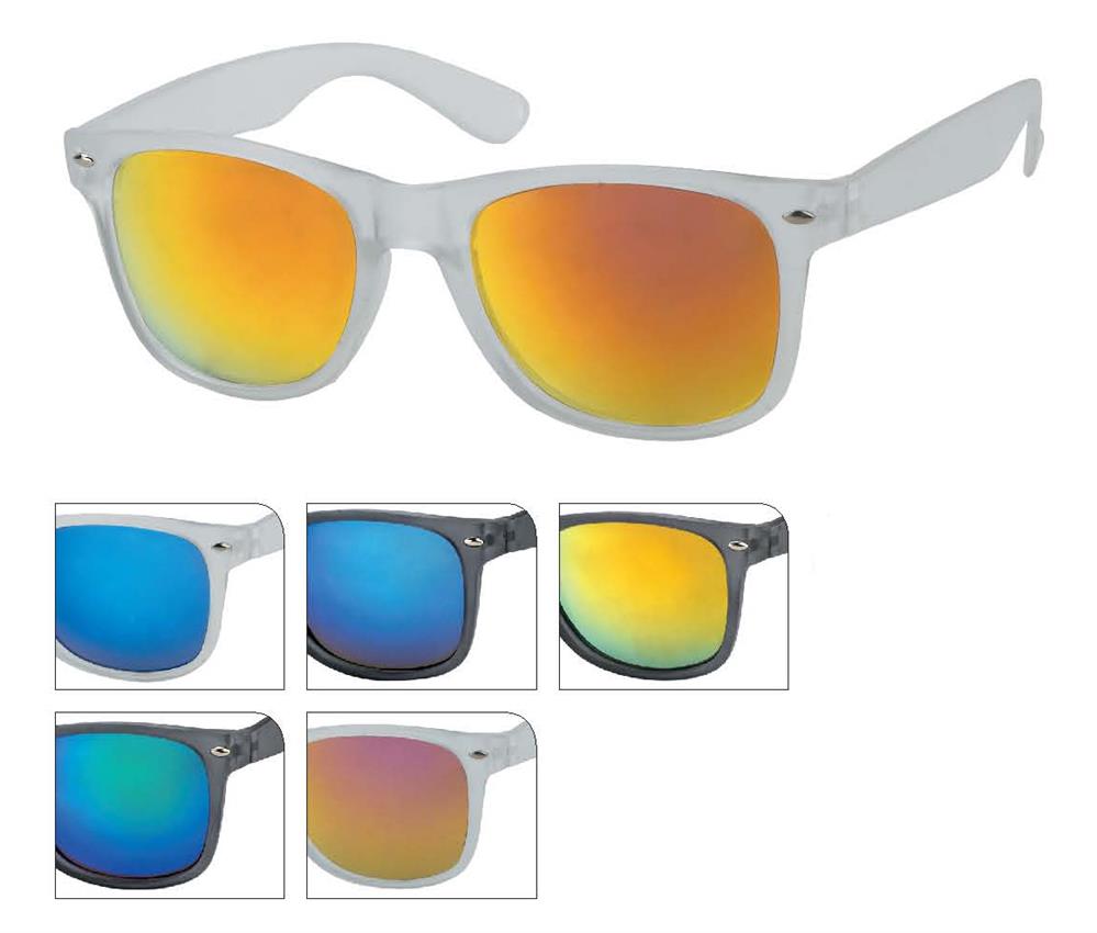 Sonnenbrille+Nerd+grau+Unisex+Brille+verspiegelt+bunt+400+UV