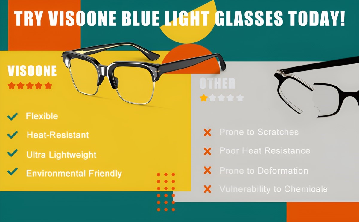 Elbert Light Weight TR90 Blue Light Blocking Glasses Frame Vision Protector-Feature_3