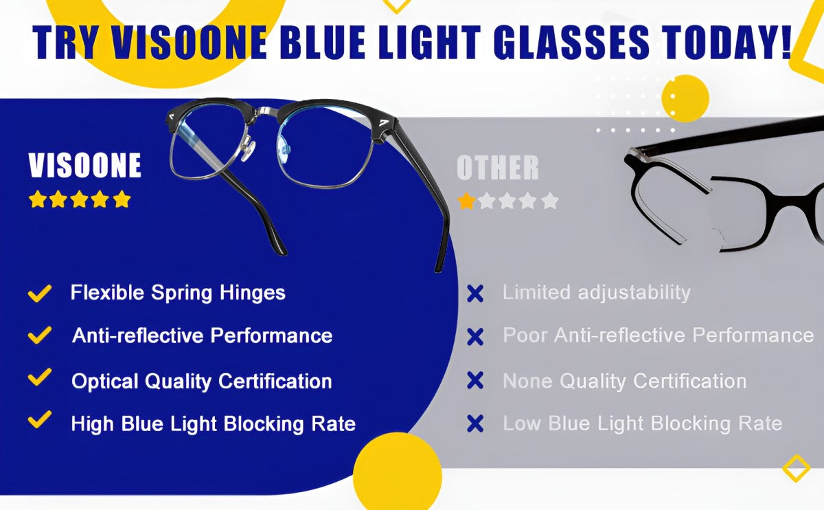 Clubmaster Square Blue Light Blocking Glasses Description-Feature_3