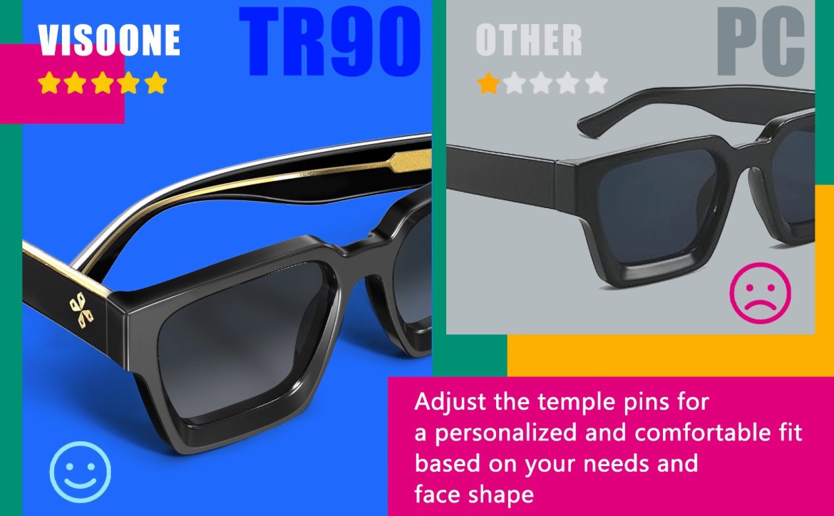 River_S Square Fashionable Anti Glare UV Protection Sunglasses Feature_2
