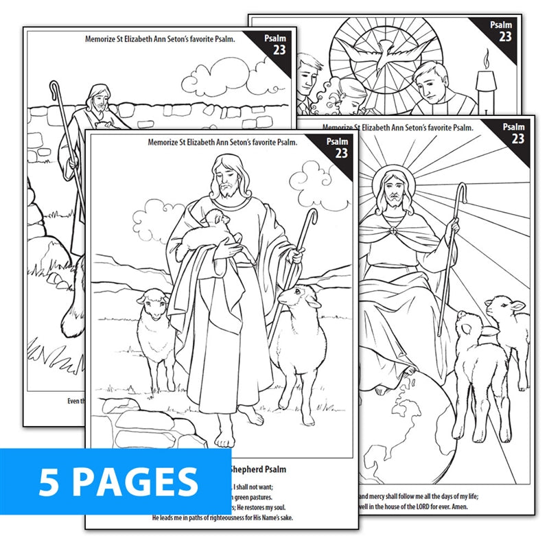 Psalm 23 Coloring Download – Holy Heroes