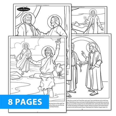 peter and paul bible coloring pages