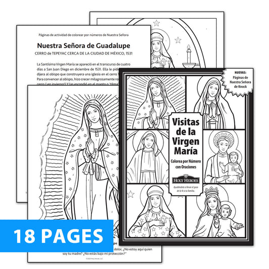 Our Lady of Guadalupe Mini Coloring Books for Kids - St. Juan Diego Coloring