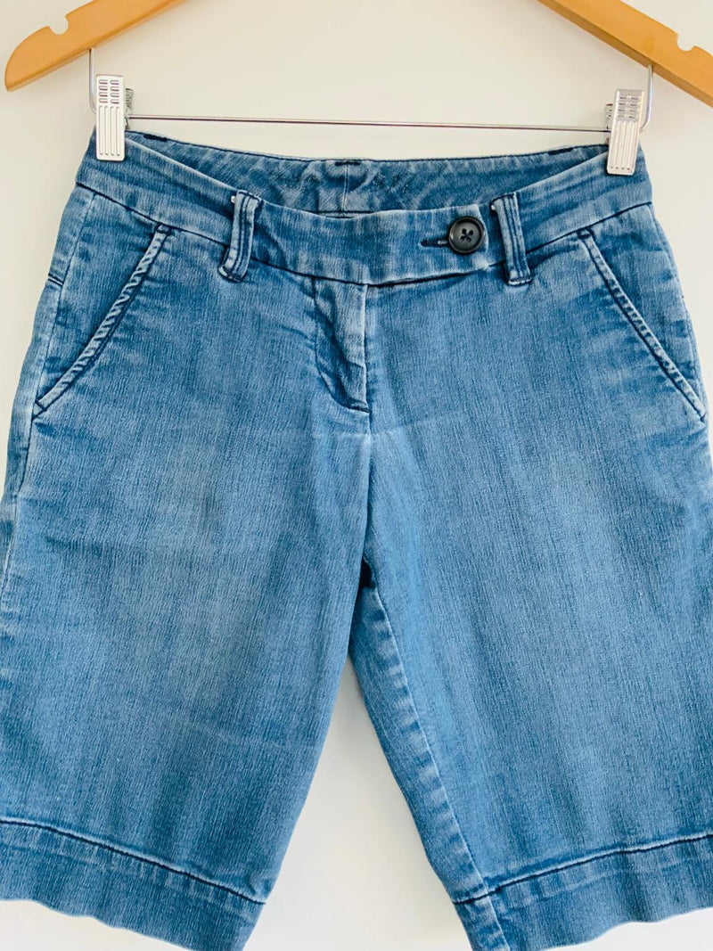 BERMUDA en jean para mujer bolsillos laterales. Talla – NoLoBotes.com