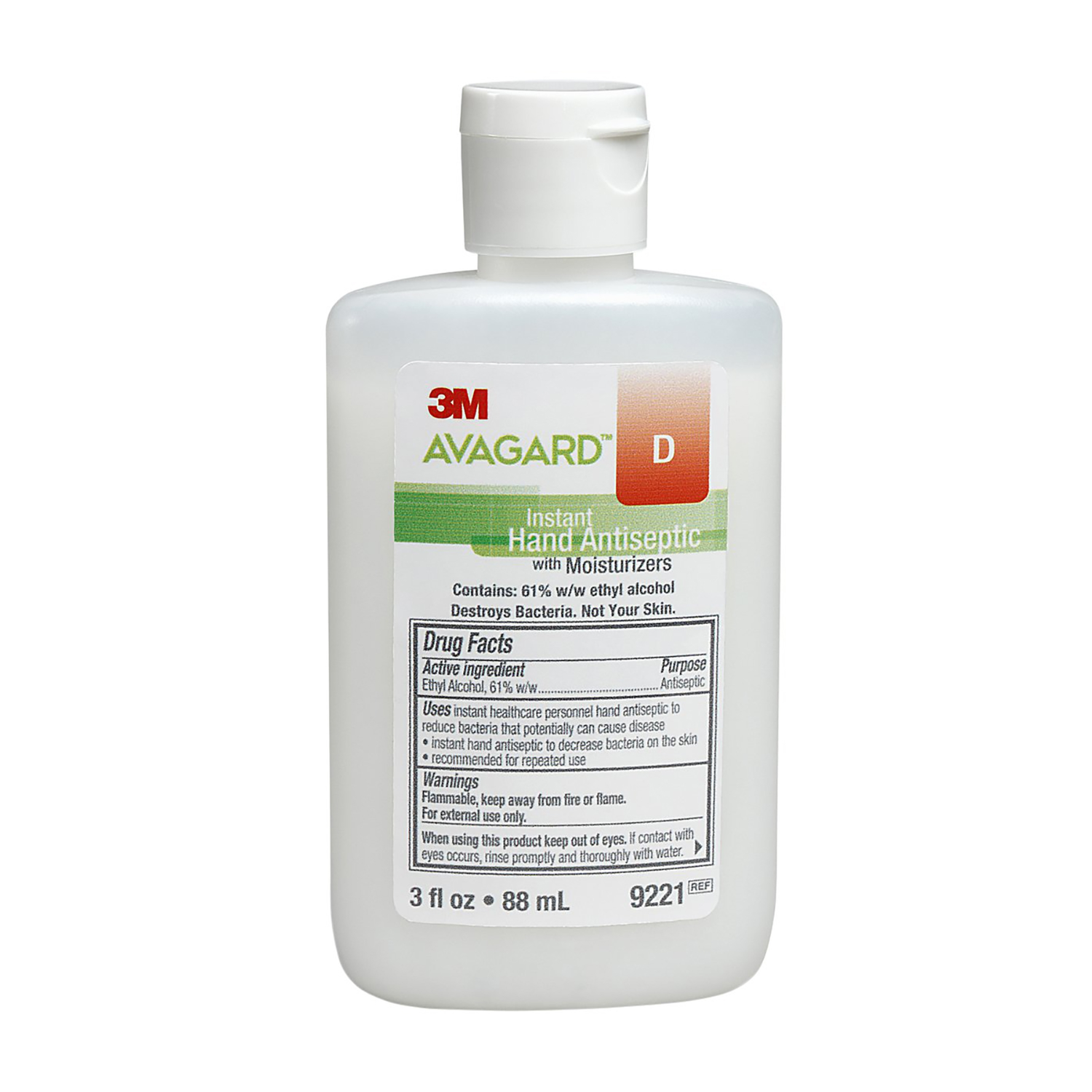 3M Avagard™ D Instant Hand Antiseptic with Moisturizers, 3 oz, White