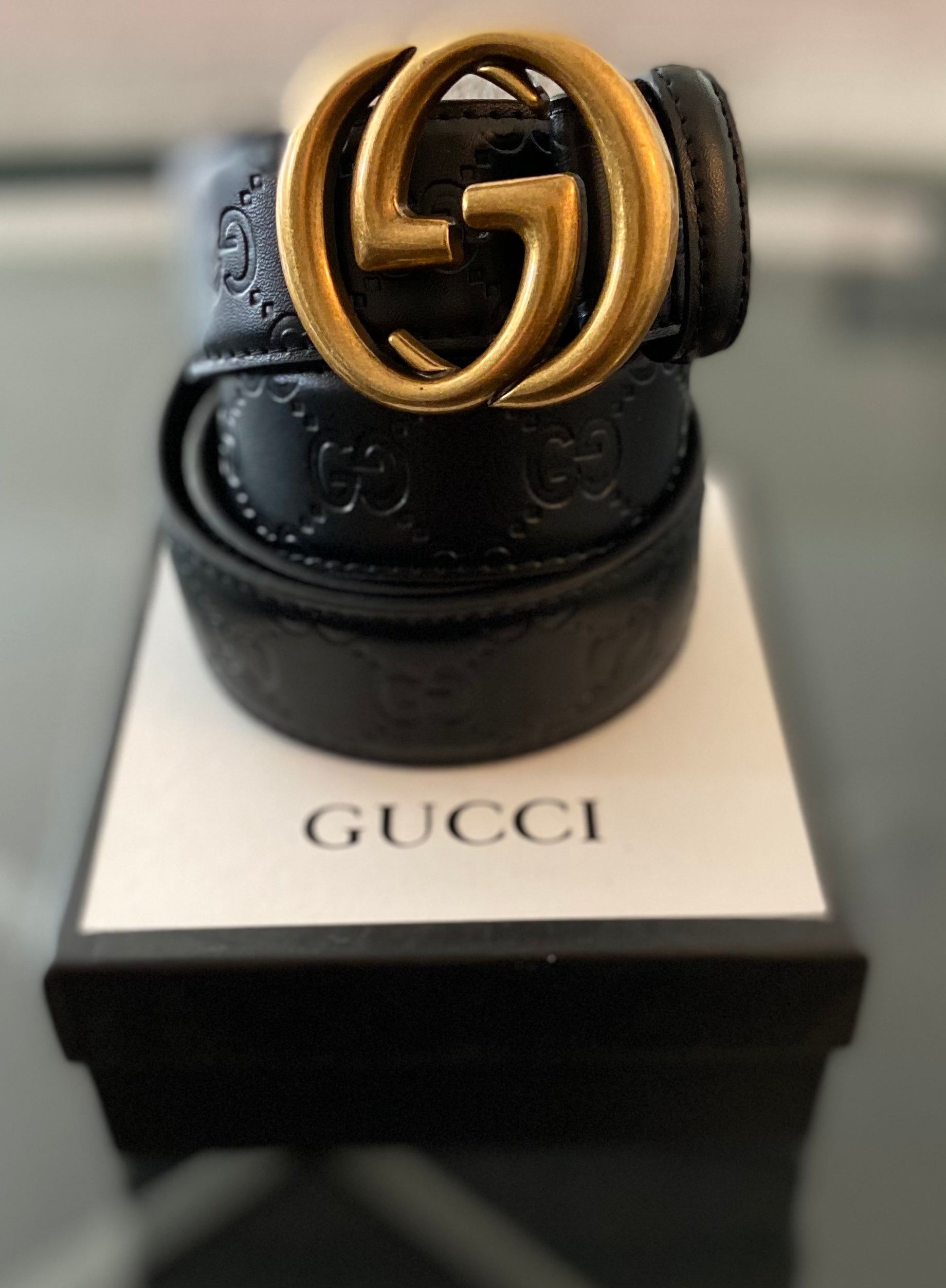 gucci golden belt