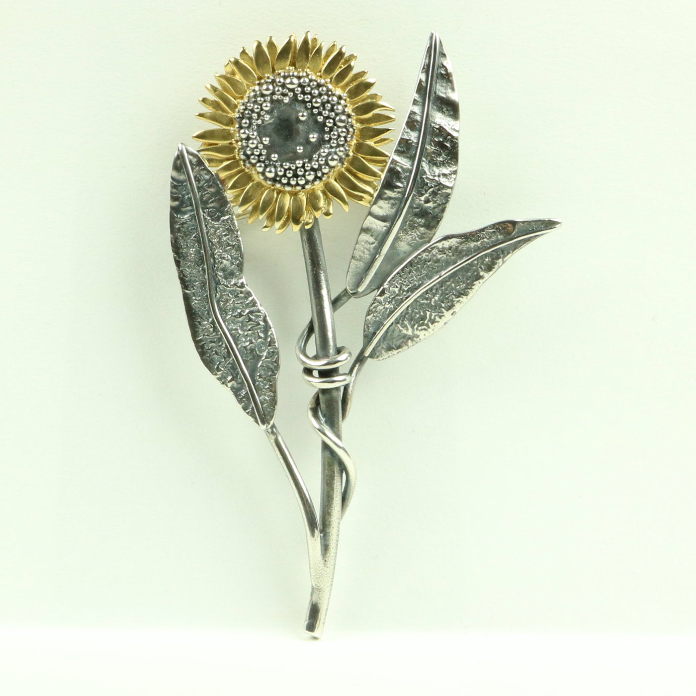 sunflower brooch