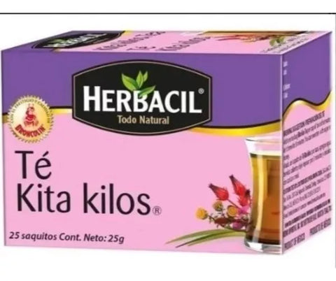 Te Kita Kilos 25 Sobres 100% Orgánico Baja De Peso Rápido