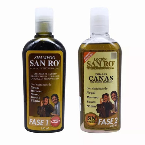 Pack Shampoo Y Loción Para Canas - San Ro